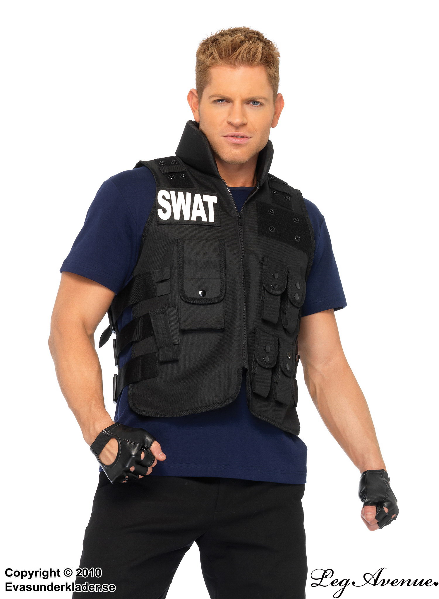 SWAT officer, costume vest, matching accessories